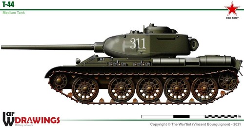 Ww2 russian 44 painted - russian,