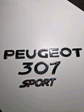 Peugeot 307 Sport trunk tailgate boot lid emblem badge decal logo chrome rear