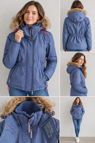 Superdry blue women wind - women's,