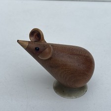 MCM Teak Wood and Leather