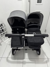 Bugaboo Donkey 3 DUO/DOUBLE  Black/Grey Melange On Alu Frame ?? 