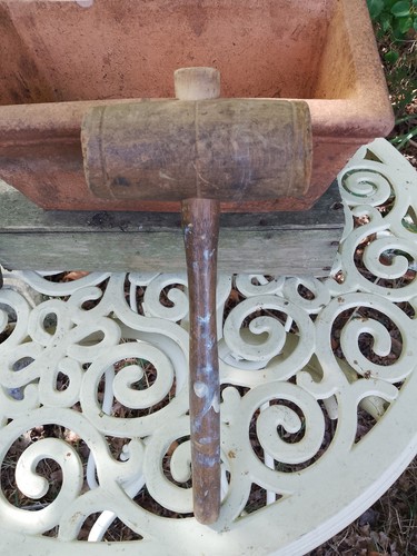 Vintage wooden mallet tent - vintage,
