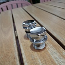 YAMAHA DS7 R5 FORK TOPS WITH RUBBERS RECHROMED HIGH QUALITY YAMAHA RD350LC 