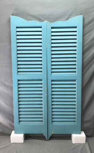 Vtg shabby pair 15x54 interior - pair,