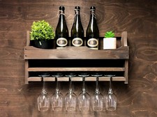 Wine Rack Shelf Rustic -