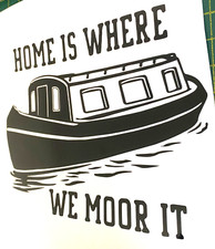1x Narrowboat Moor Decal Vinyl