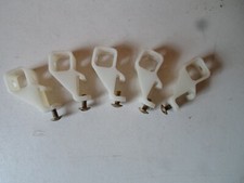 Pack of 5 Plastic Wall Brackets For Traditional I Beam Style Curtain Rails