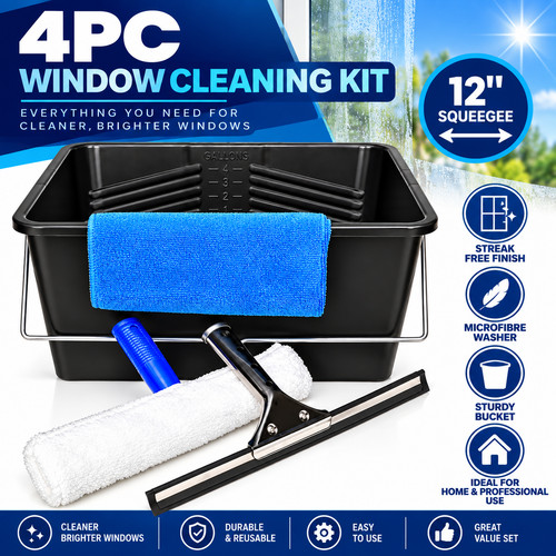 4pc window cleaning kit - window,