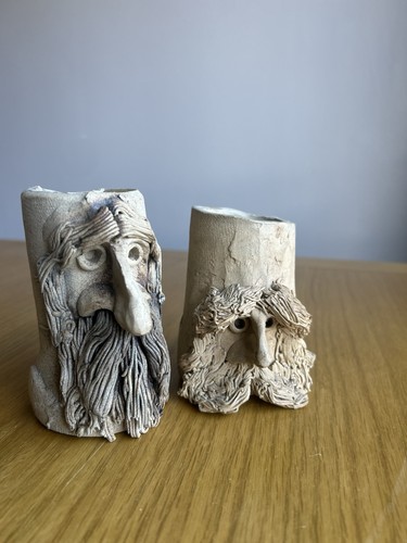 Vintage studio pottery face - studio,