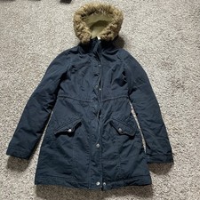 HOLLISTER faux fur trim sherpa