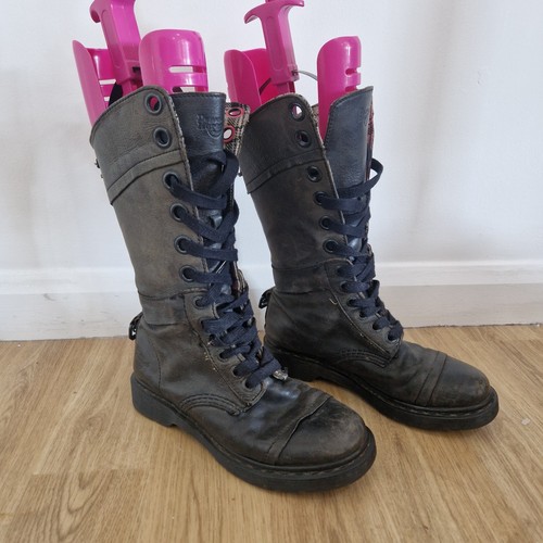 Martens grey mid calf - mid, boots