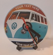 VW CAMPER cd Clock Personalised