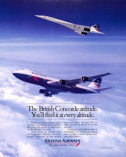 Concorde british airways - concorde,
