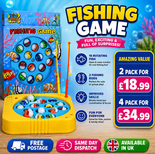 Rotating magnetic crazy fish - rotating,