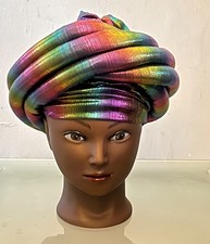 African Head wrap for Women, new, multicoloured, onesize. Hand wash