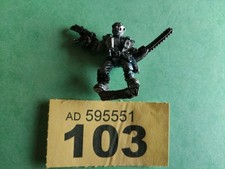 GAMES WORKSHOP `ROGUE TRADER ERA C100 `CHAINSAW WARRIOR + SAW & BLASTER (METAL)