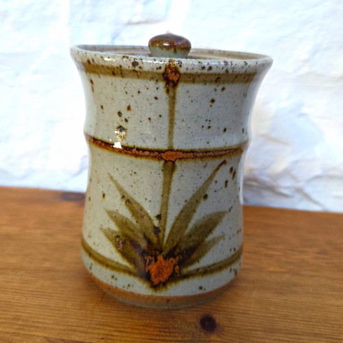 Vintage studio pottery mustard - studio,