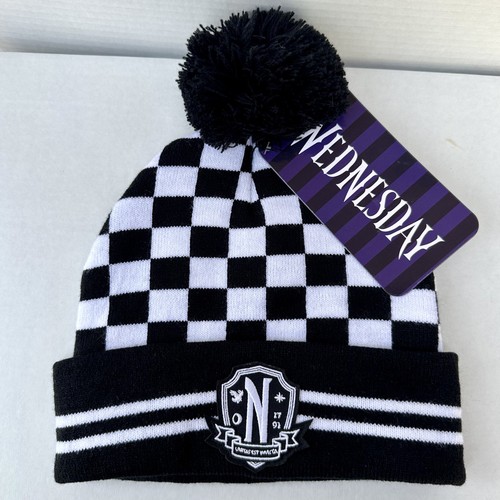 Wednesday addams knit beanie - wednesday,