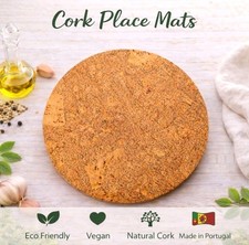 4 x NATURAL CORK PLACE MATS
