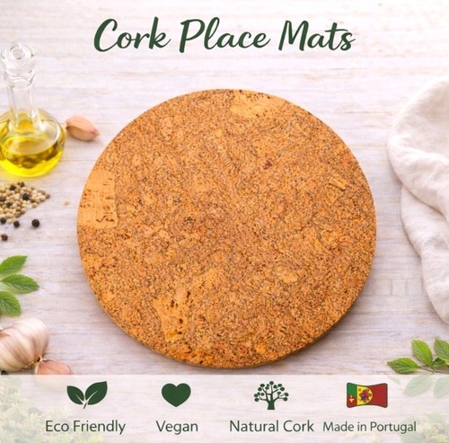 Natural cork place mats - x,
