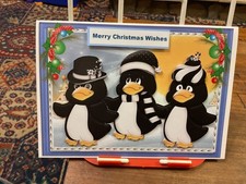 Decoupage Xmas Penguins