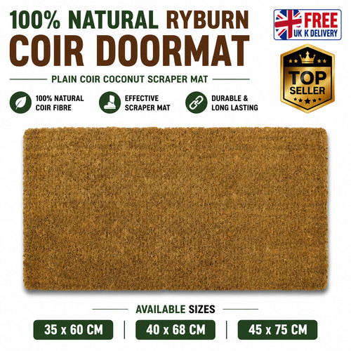 Natural coir door mat coconut - coir,