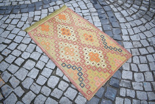 Vintage turkish kilim x - vintage, 2'5''