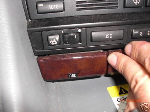 2001 bmw wood obd cover - bmw,