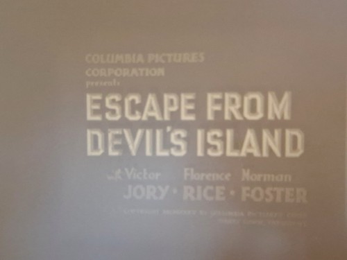 Escape from devils island - escape,
