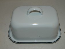 White Retro Vintage Enamel