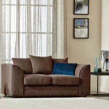 Bletchley Jumbo Cord 2 Seater Sofa ( Chocolate )