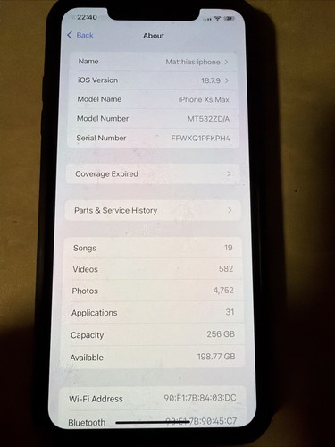 Apple iphone max 256gb - xs,