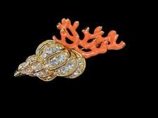 KJL Kenneth Jay Lane Rare Pearl Set Sea anemone Runway Brooch