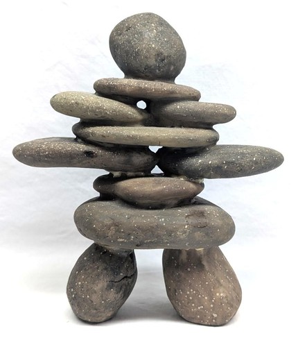 Vintage stone inukshuk - stone,
