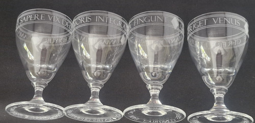 Set classical etched - set, of