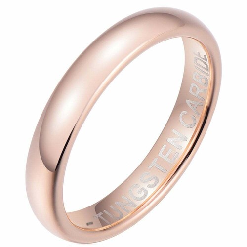 Ladies mens 4mm rose gold - , /