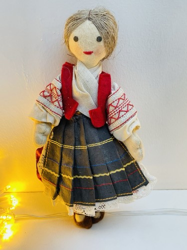Vintage handmade folk doll - folk,