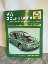 VW Golf Mk4 & Bora (Petrol & Diesel) 1998-2000 Haynes Workshop Manual