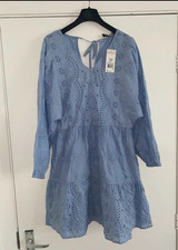 Tesco Blue Frill Dress Size 6