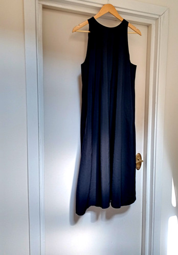 Cos black summer midi - black, dress