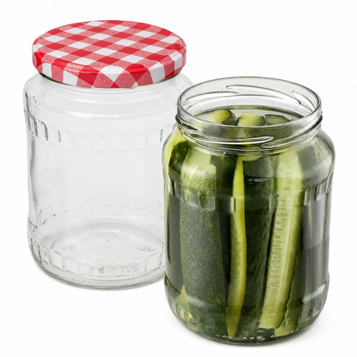 Glass jars 720ml - glass, lid