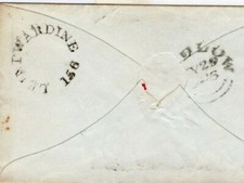 GB Herefords Cover *LEINTWARDINE/ 156* Mileage Ludlow Salop 1d Red 1846 MZ180