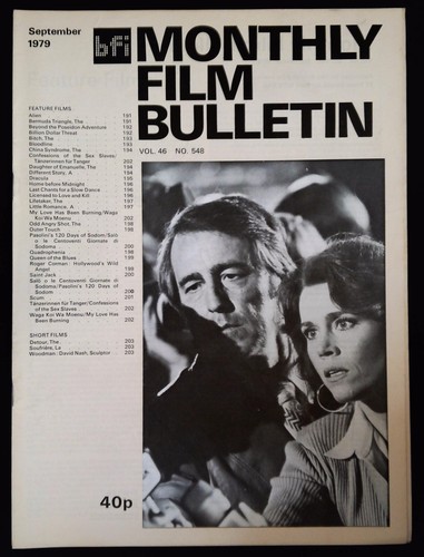 Bfi monthly film - monthly, bulletin