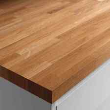 Solid Wood Kitchen Worktop In Solid Oak 600mm x 26mm x 3m