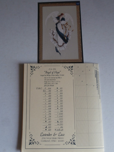 Lavender lace counted - &, cross