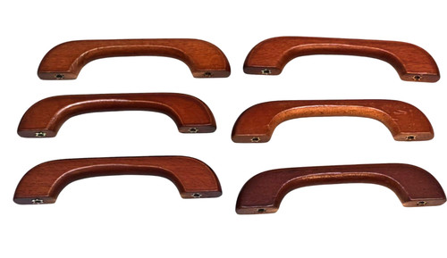 Vintage wooden pull handles - pull, x6