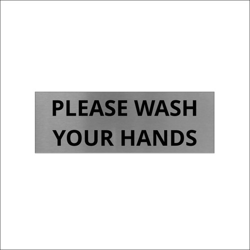 Please wash your hands - wash, signs
