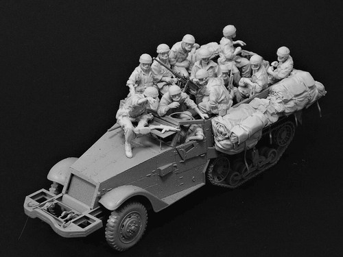 Resin m3a1 halftrack 12 - m3a1,