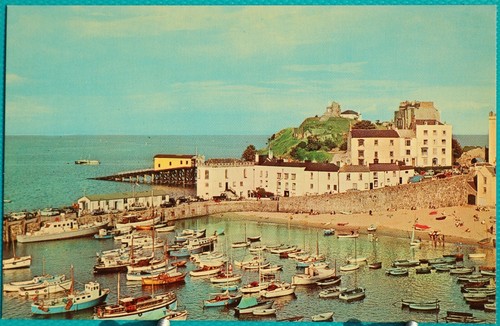 Three tenby postcards 1970 - tenby,