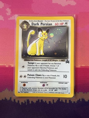 Pokemon card dark persian - pokemon,